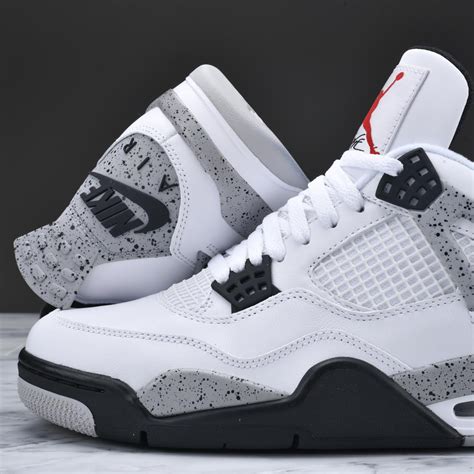 fake air jordan 4 retro white cement shoes|jordan 4 retro og cement.